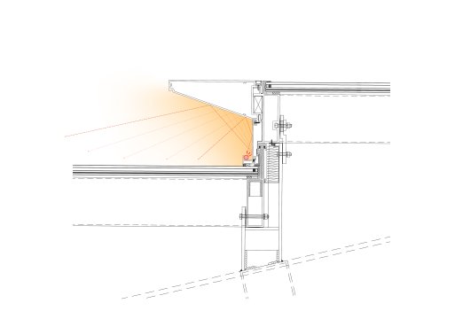 一种可以集成化设计的彩釉玻璃单元式屋面系统-Model2(1)